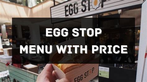 Egg Stop Menu Prices .